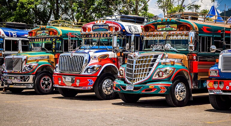 Amazing Towns Around Antigua in  Chicken Bus Provided by Nelson Armando Palomo Toledo