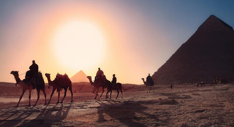 Kamelritt um die Pyramiden