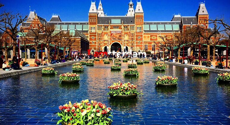 Journée complète à Amsterdam : Marche, vélo et croisière, y compris un déjeuner hollandais Fournie par Guias&Tours