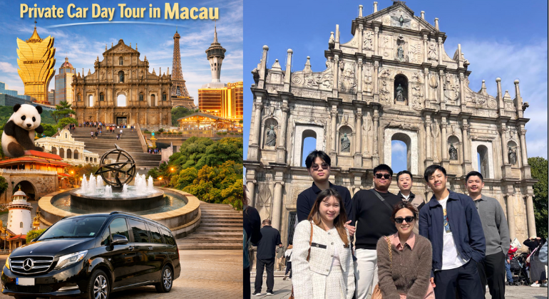 Private Car Day Tour in Macau-Historic Sites, Cotai Strip & Coloane
