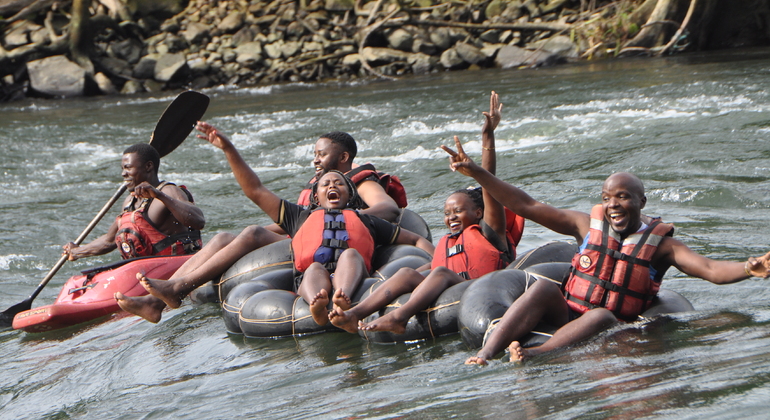 Schlauchbootfahren auf dem Nil, Uganda