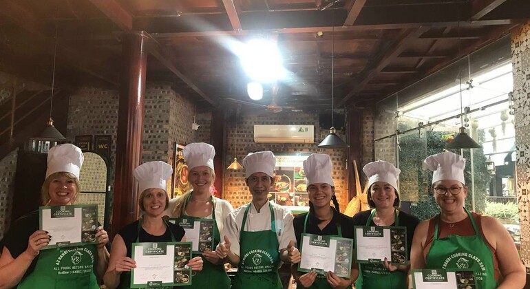Aula de culinária gratuita em Hanói