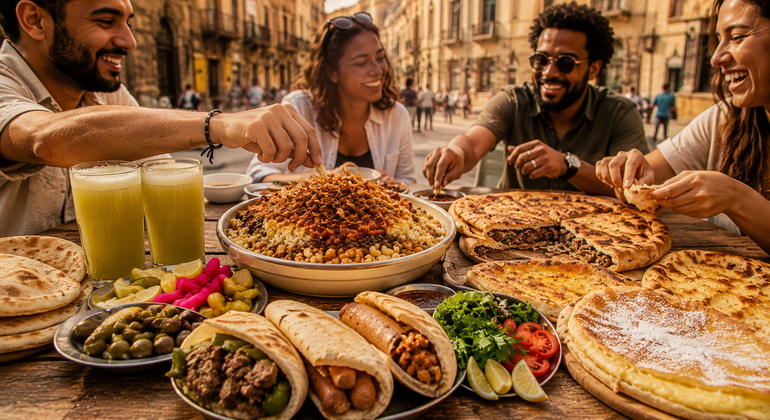 Visite gastronomique du centre-ville du Caire : koshary et cuisine de rue Fournie par Foodprint Tours