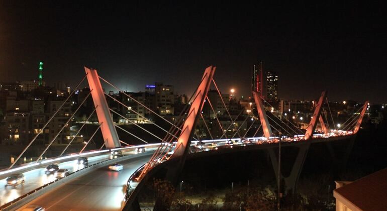 Passeio nocturno pela cidade de Amã