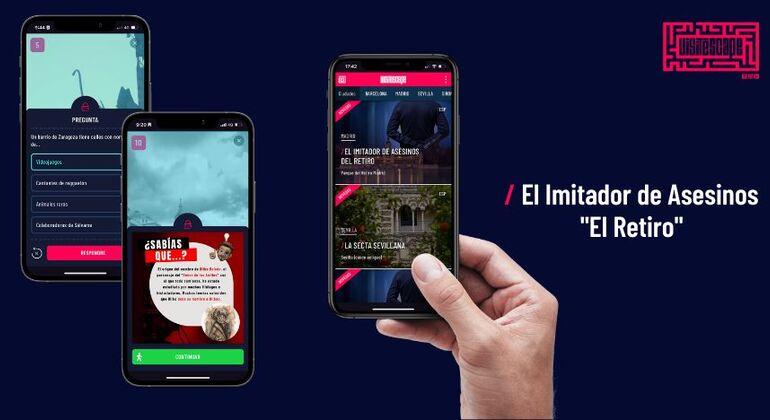 Street Escape pelo Parque El Retiro com a APP Visitescape