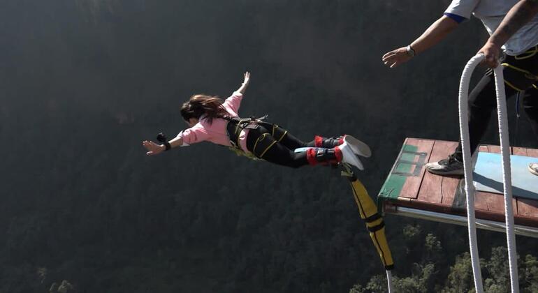 Saut à l'élastique à Kusma depuis Pokhara, Nepal