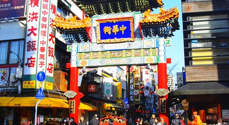 Visita al mercado del barrio chino de Yokohama, Japan