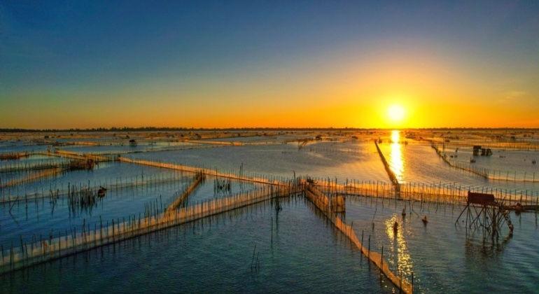 Sunset on Chuon Lagoon Provided by Xuan Hoa