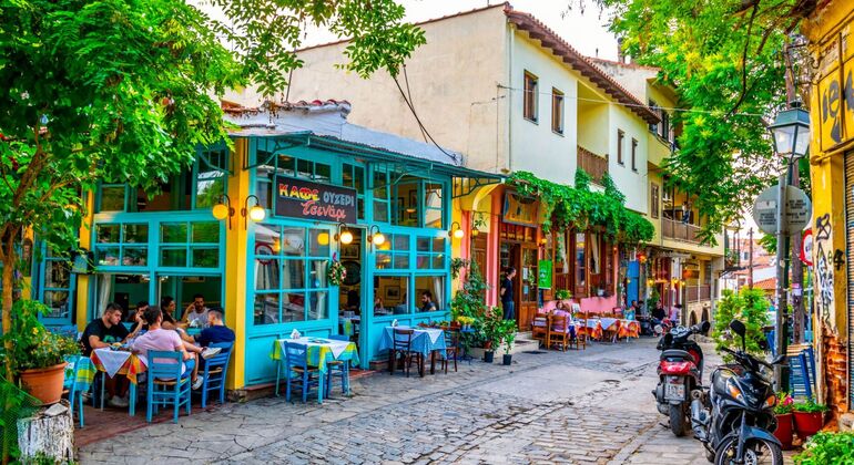 Passear no tempo no centro de Salónica, Greece