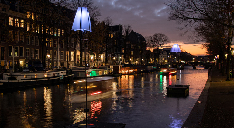 Rundgang durch das Amsterdamer Lichtfestival Bereitgestellt von Maribel Meijer