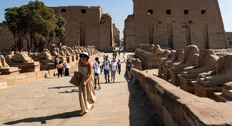 Tour guidato di un'intera giornata a Luxor in un piccolo gruppo da Hurghada