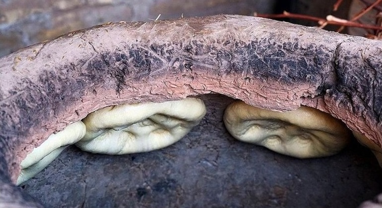 Master Class - Pão uzbeque em Khiva, Uzbekistan