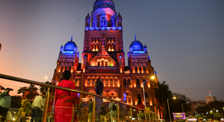Maravilhas nocturnas de Bombaim: Uma visita guiada a pé à noite