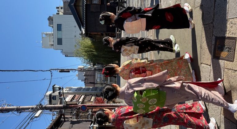 Paseo por los secretos locales de Gion con tarjeta postal Kanji de recuerdo Japón &mdash; #8