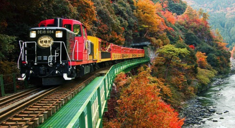 One-Day Arashiyama Train Tickets Crossing Tour from Osaka/Kyoto Provided by JAPAN ONE DAY TOUR