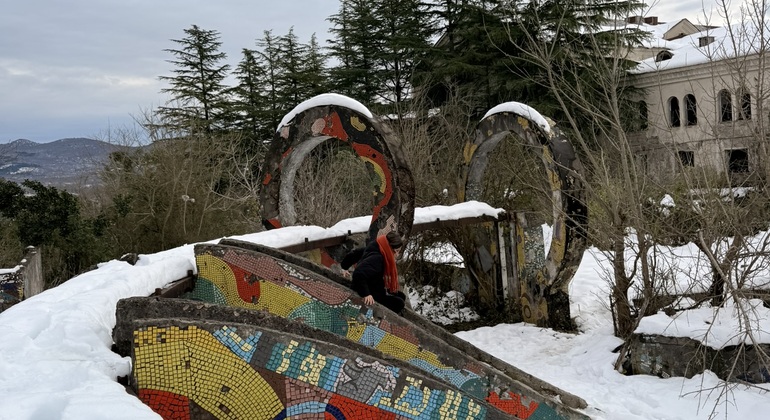 Visita aos sanatórios abandonados de Tskaltubo Geórgia &mdash; #7