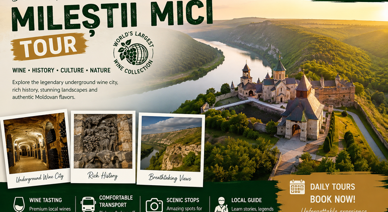 Milestii Mici Winery Tour with Wine Tasting in Chisinau