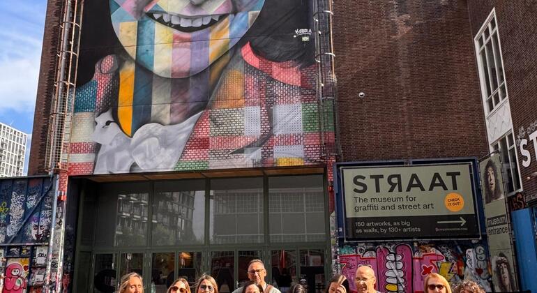 Anne Frank and Free River Cruise: Mural, NDSM Shipyard Netherlands &mdash; #13