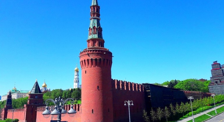 Passeio a pé pelo centro da cidade de Moscovo