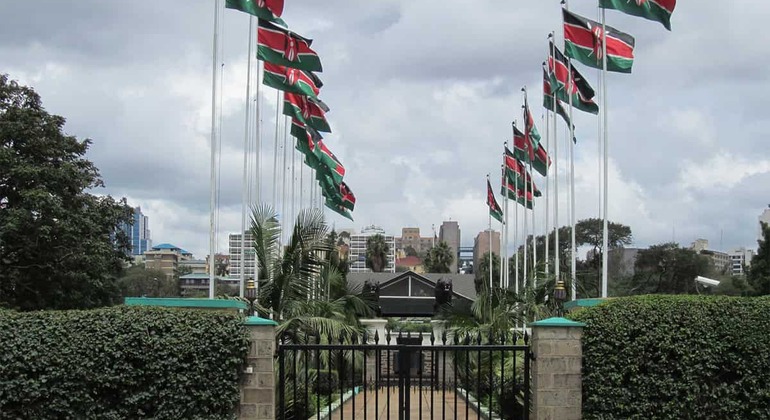 Caminhada social e política em Nairobi