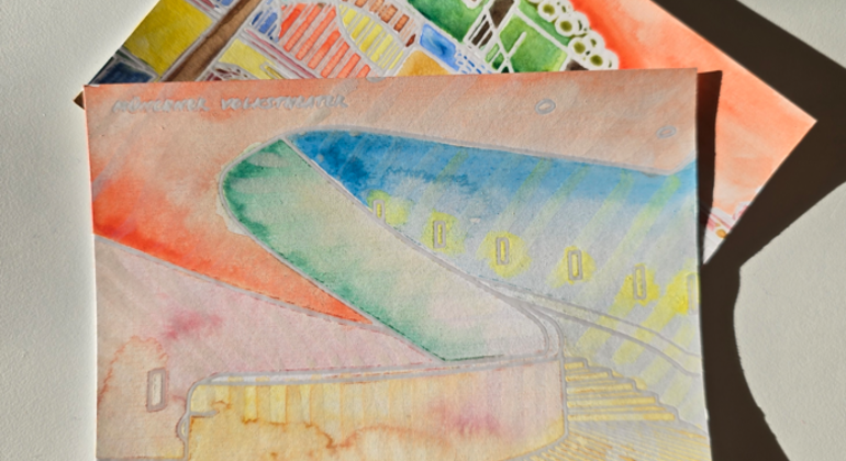 Esperienza di pittura ad acquerello a Monaco Artistico Germania — #2