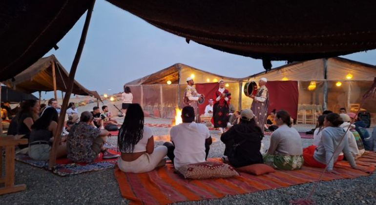 Marrakech Agafay Desert Sunset and Dinner Show Experience Provided by Inagafay  Agency