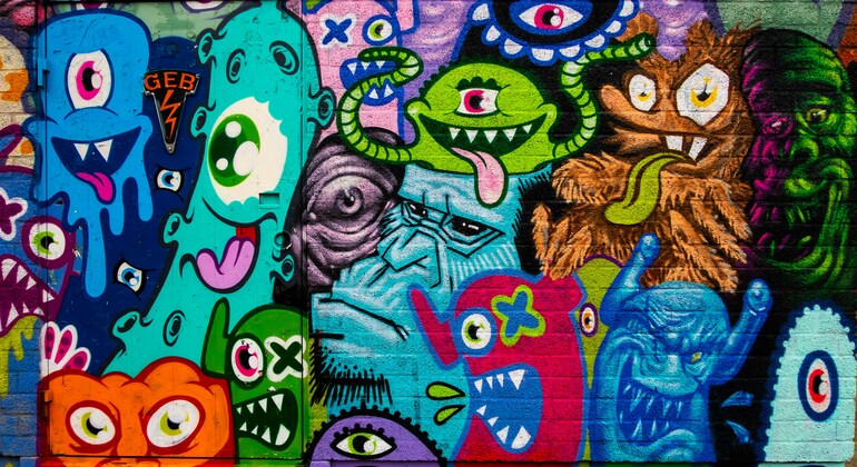 Barcelona sem moldura: Arte de rua e histórias escondidas Organizado por Wander-ful Tours