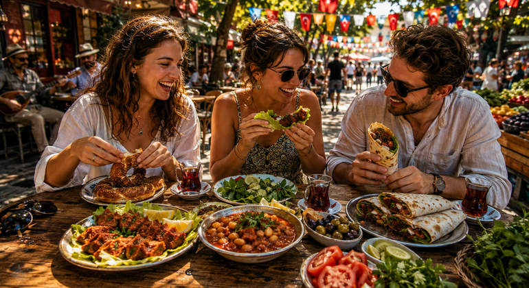 Recorrido gastronómico vegetariano por Estambul: Sabores de Kadıköy y ambiente veraniego Operado por Foodprint Tours