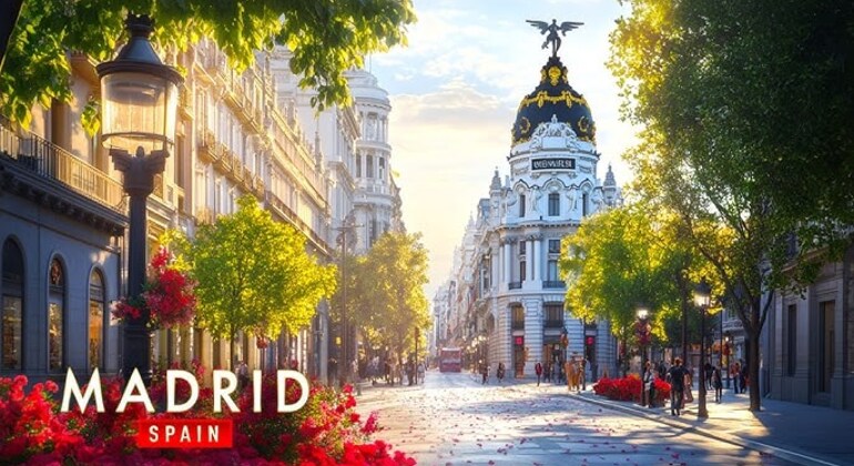 Tour gratuito completo di Madrid: centro storico + stadio Santiago Bernabeu
