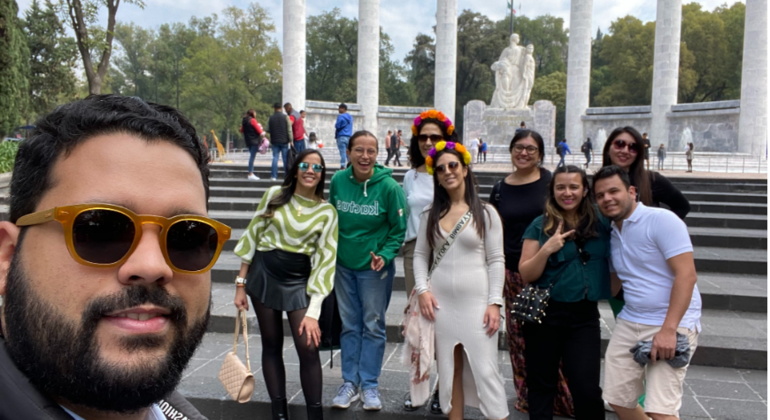 Excursão ao bosque, castelo e lago de Chapultepec