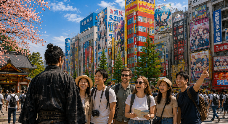 Akihabara & Ueno Tokyo Free Tour: Criadas contra samuráis Operado por Akihabara & Ueno Tokyo Free Tour: Maids vs Samurai