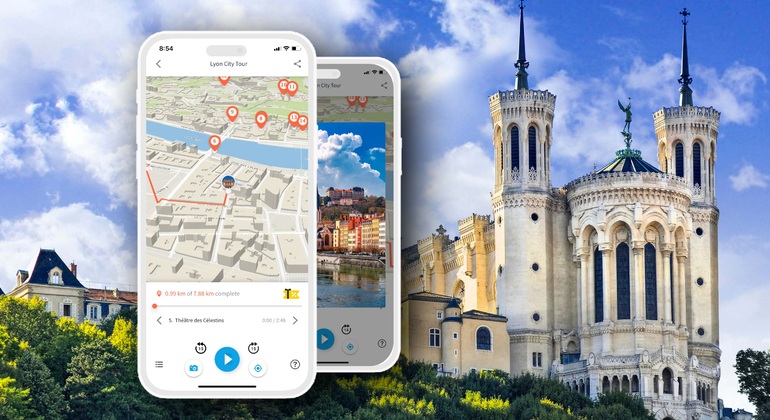 Guide Audio App : Lyon City Walk Fournie par TouringBee
