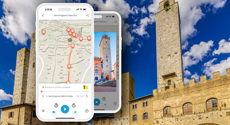 App Audioguía: Paseo por San Gimignano