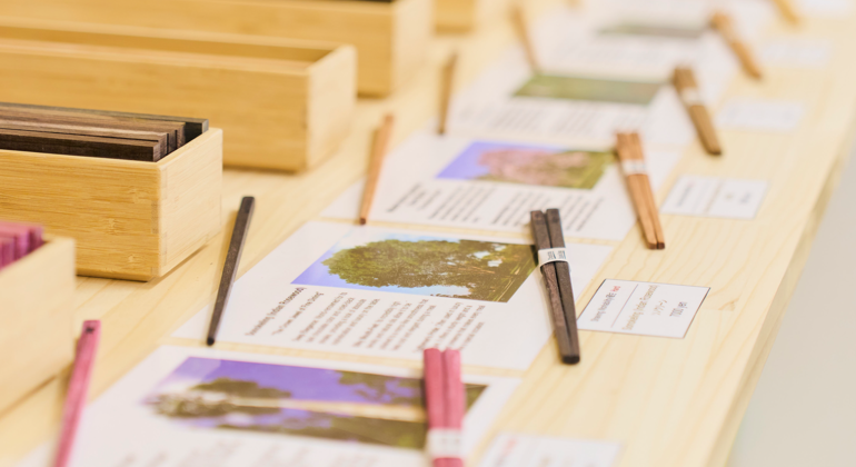 Taller de fabricación de palillos en Shinjuku, Tokio Japón &mdash; #14