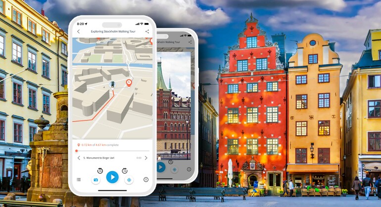 Aplicação de guia áudio: Passeio pela cidade de Estocolmo Organizado por TouringBee