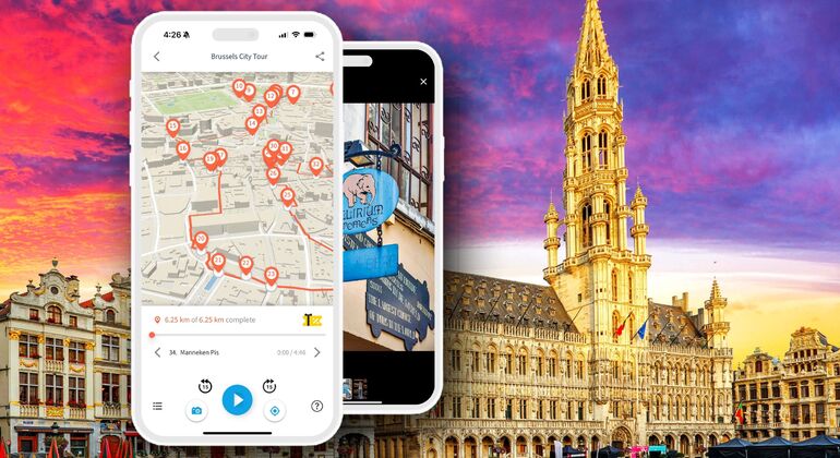 App di audioguida: Passeggiata nella città di Bruxelles Fornito da TouringBee