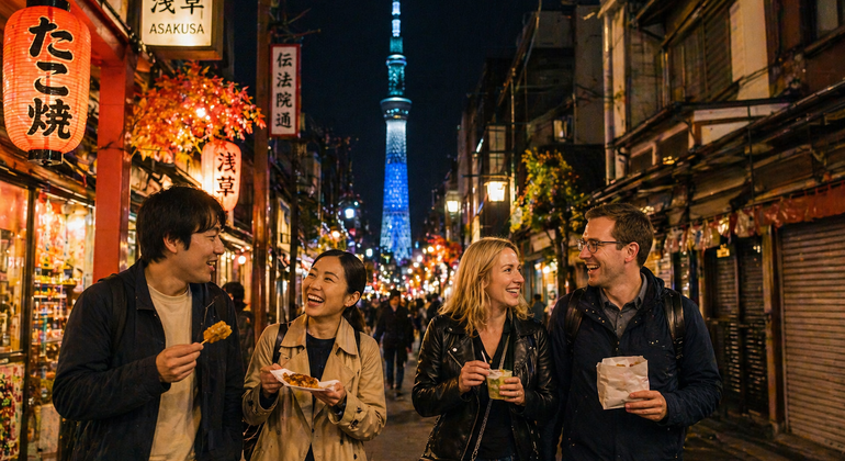 Tokyo : Asakusa Food Tour - 12 plats et 3 boissons