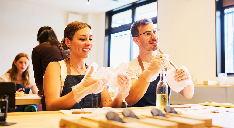 Atelier de fabrication de baguettes à Tokyo Ginza Japon &mdash; #17