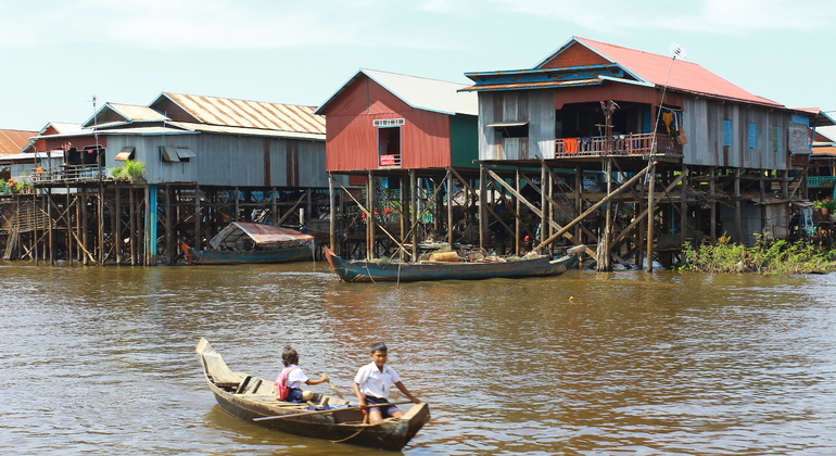 Aldeia flutuante de Kampong Pluk e excursão ao pôr do sol em Tonle Sap a partir de Siem Reap