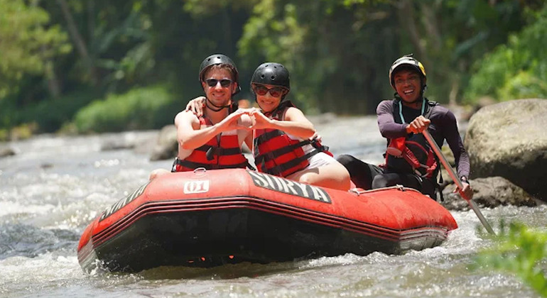 Ubud Combo Thrilling Adventure: ATV Ride & Rafting with Transport