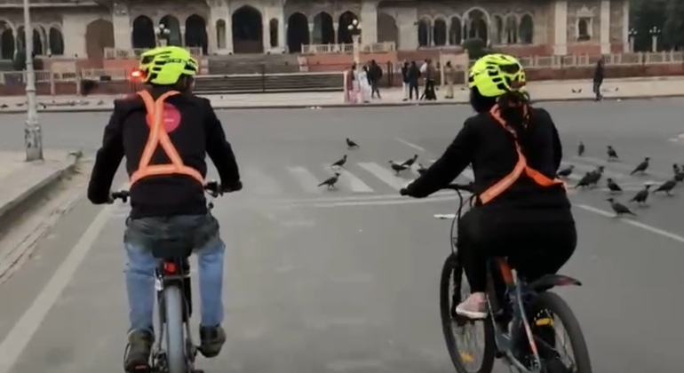 Jaipur Sonnenaufgang E-Cycle & Cycle Free Tour auf leeren Straßen  Indien &mdash; #8