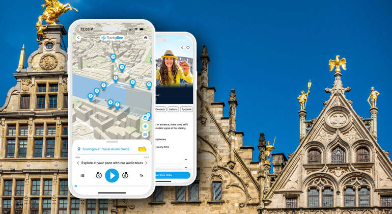 Audio Guide App: Antwerp City Tour Provided by TouringBee