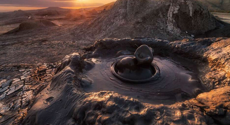 Mud Volcanoes, Rock Engravings, Fire Mountain & Temple Guided Tour Azerbaijan &mdash; #16