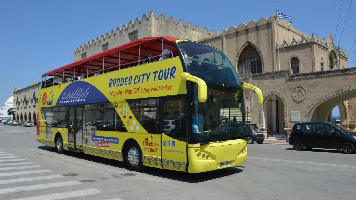 Rhodes: 1-Day Hop-on Hop-off Sightseeing Bus Tour Provided by Giannikos Stergos