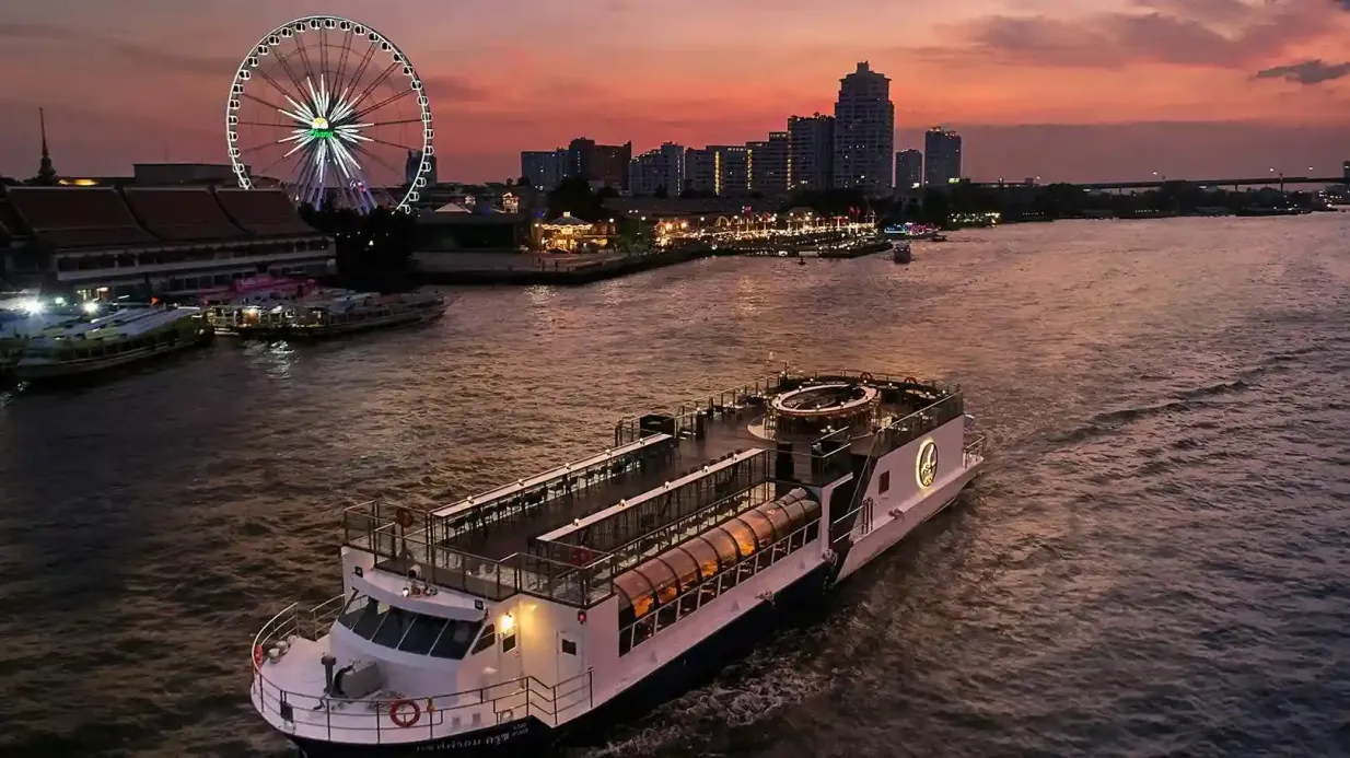 Bangkok: Crociera con cena di lusso sul fiume Chao Phraya