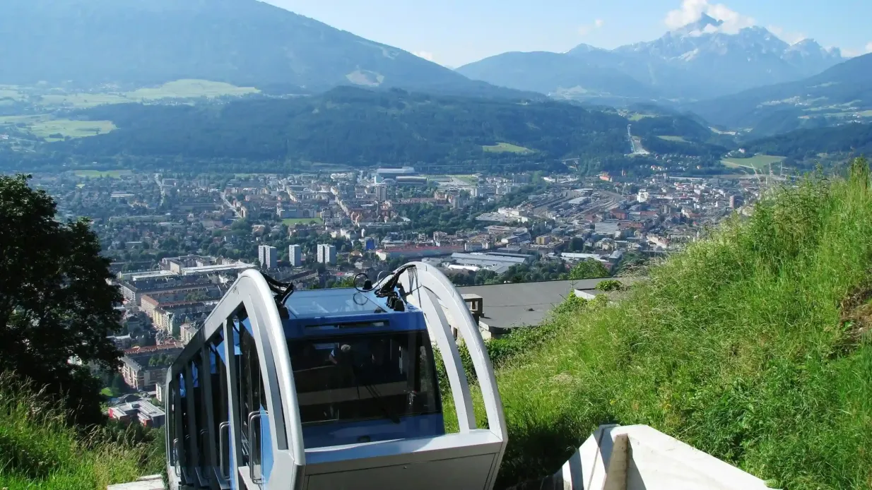 Innsbruck to Hungerburgbahn: Roundtrip Funicular Ride Provided by Innsbrucker Nordkettenbahnen Betriebs GmbH