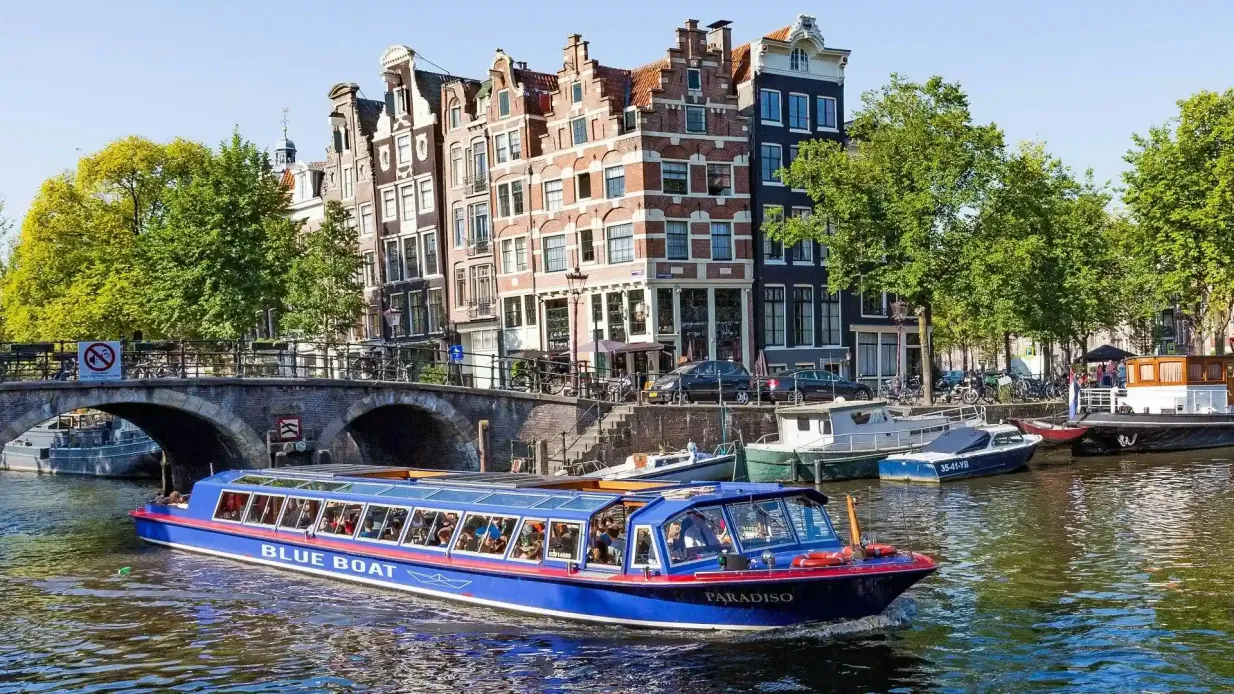 Ámsterdam: Paseo en barco Blue Boat