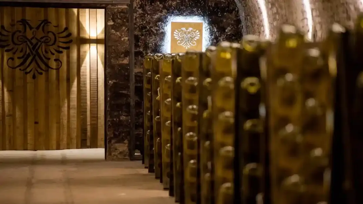Schlumberger Cellar World: Entry Ticket + Optional Tasting Provided by Schlumberger Wein- und Sektkellerei GmbH