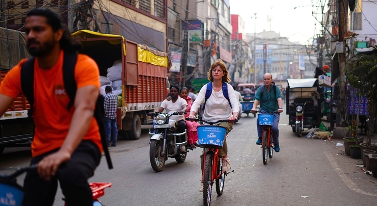 Visite à vélo de la vieille ville de Delhi , India