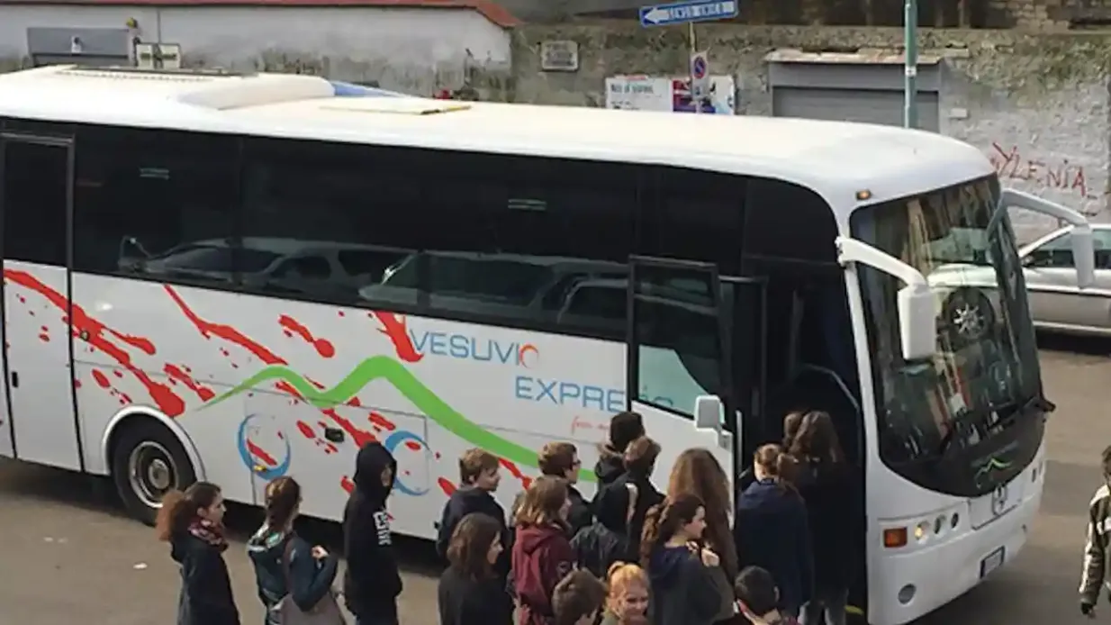 Monte Vesubio: Transporte sólo desde Nápoles en Vesuvio Express